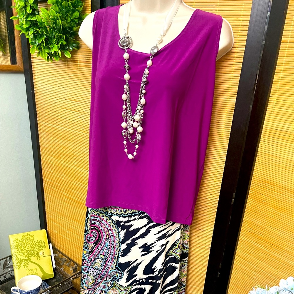 Tank Top-Magenta